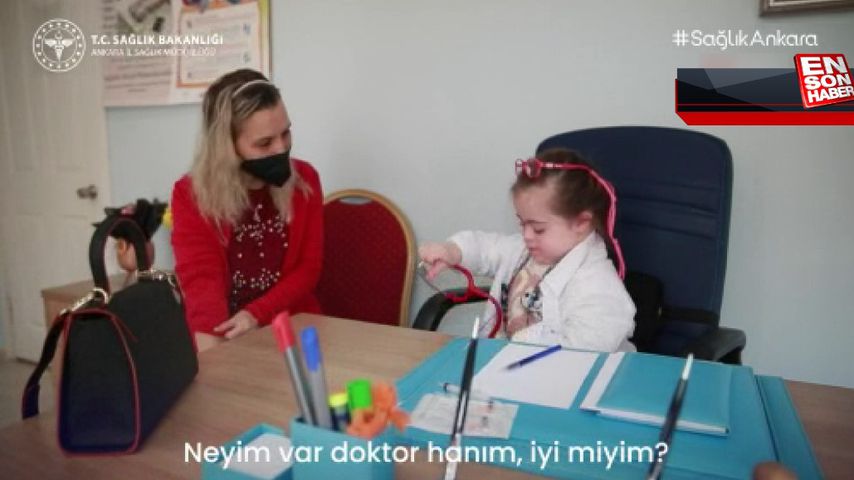 Bakan Koca 6 yaşındaki down sendromlu Melek’i paylaştı