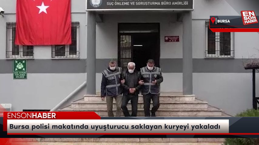 Bursa polisi makatında uyuşturucu saklayan kuryeyi yakaladı