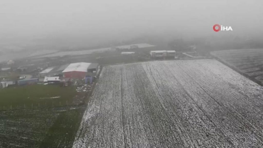 Çatalca’da kar yağışı