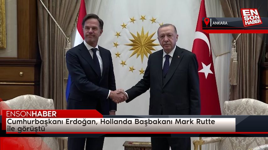 Cumhurbaşkanı Erdoğan, Hollanda Başbakanı Mark Rutte  ile görüştü