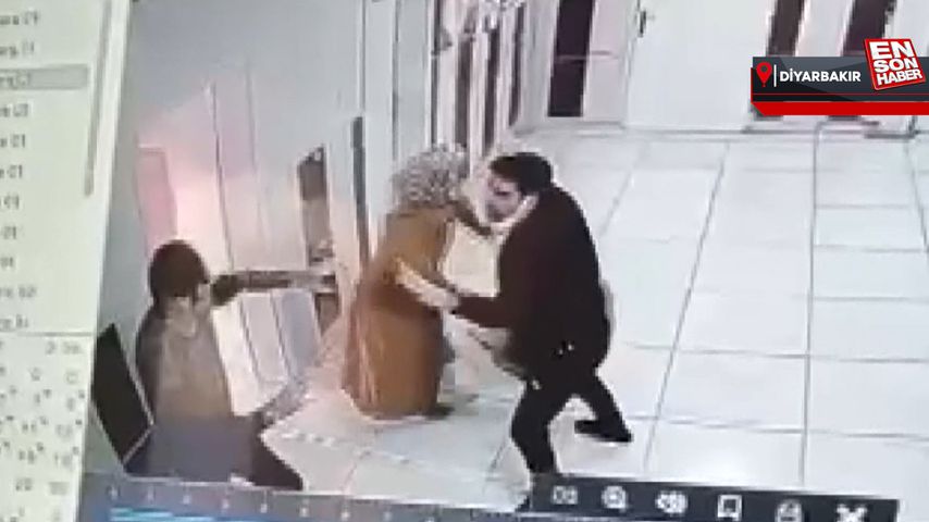 Diyarbakır’da, öğretmen ile velinin kavgası kamerada