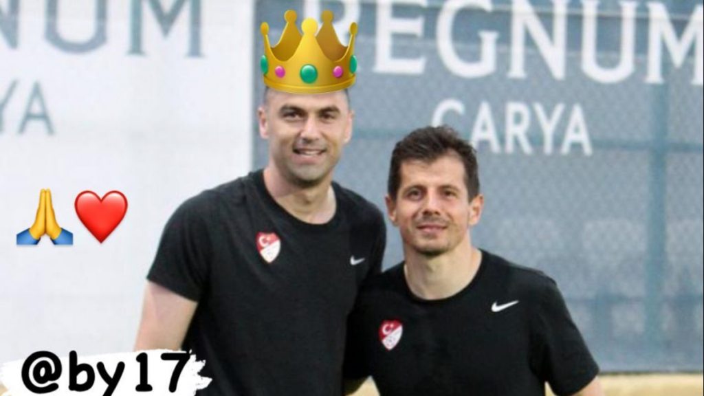 Emre Belözoğlu’ndan Burak Yılmaz’a destek
