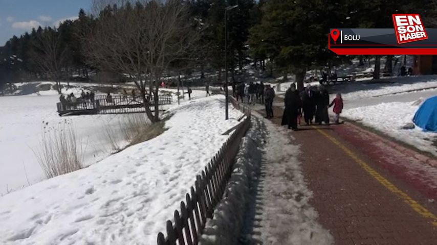 Gölcük Tabiat Parkı’na tatilci akını