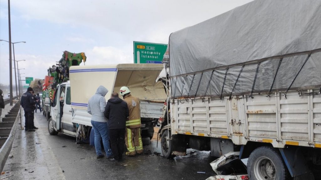 İstanbul TEM Otoyolu’nda kaza