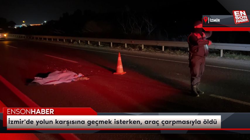 İzmir’de yolun karşısına geçmek isterken, araç çarpmasıyla öldü
