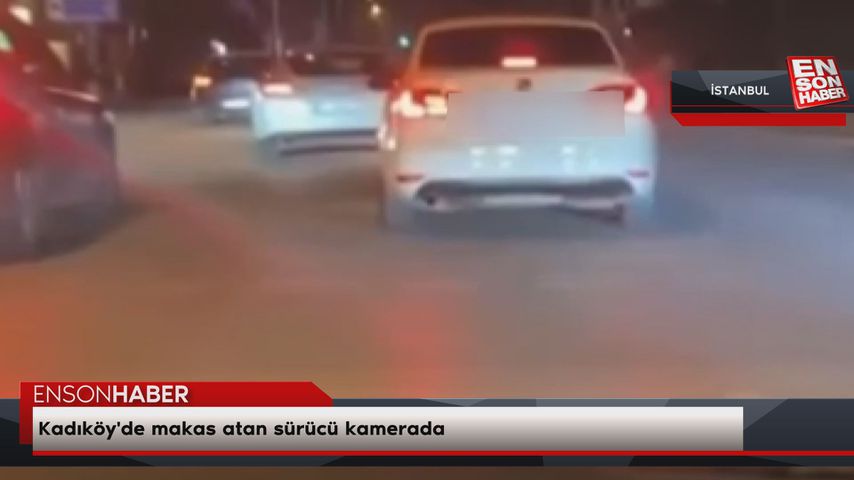 Kadıköy’de makas atan sürücü kamerada