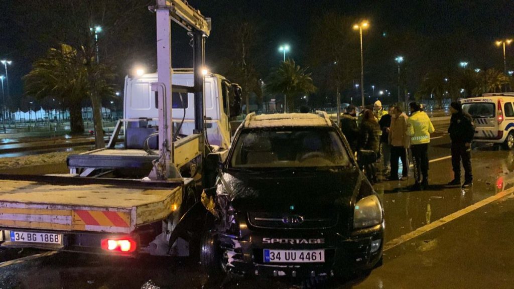Maltepe’de, alkollü sürücüye eşinin önünde saldırı