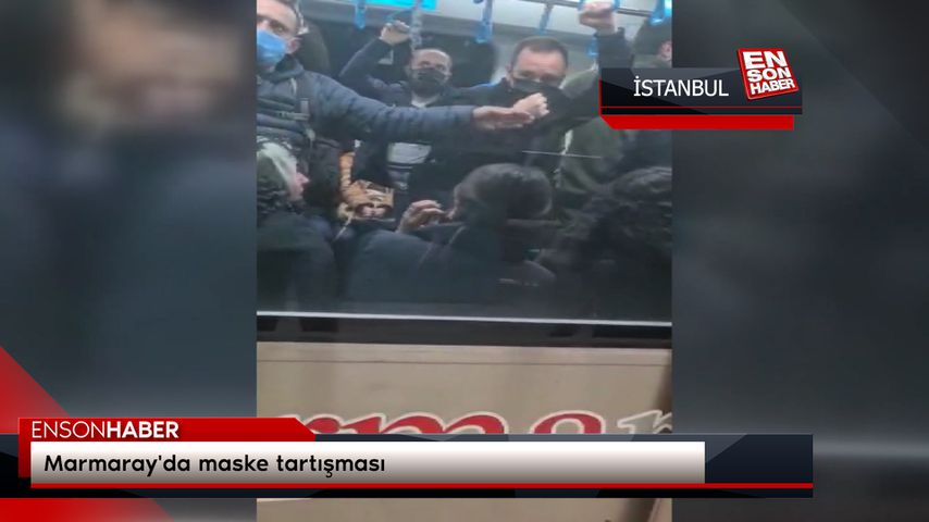 Marmaray’da maske tartışması