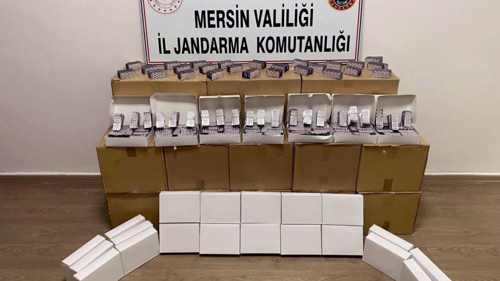 Mersin’de milyonlarca uyuşturucu hap ele geçirildi
