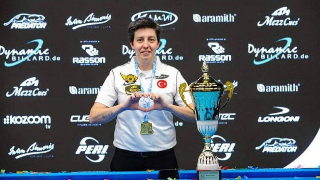 Milli bilardocu Eylül Kibaroğlu Slovenya’da Avrupa şampiyonu