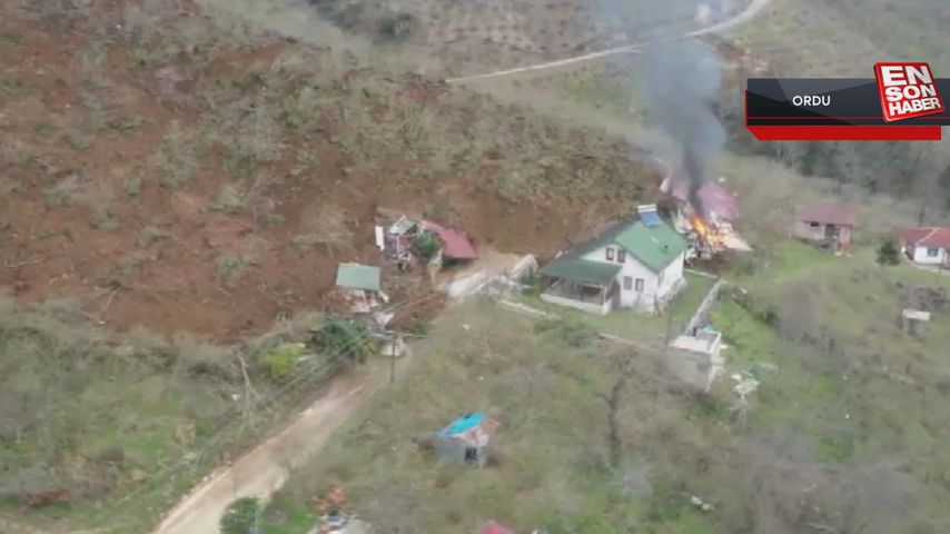 Ordu’daki heyelanda evi yıkılan yaşlı kadın gözyaşlarına boğuldu