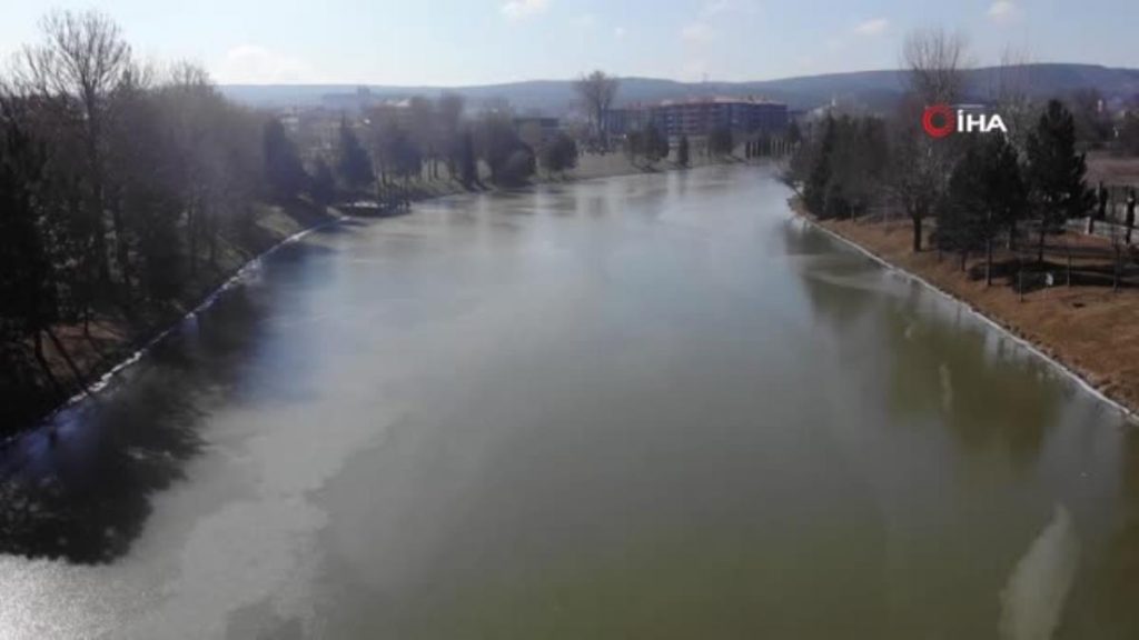 Porsuk’taki ilkbahar “donu” böyle görüntülendi