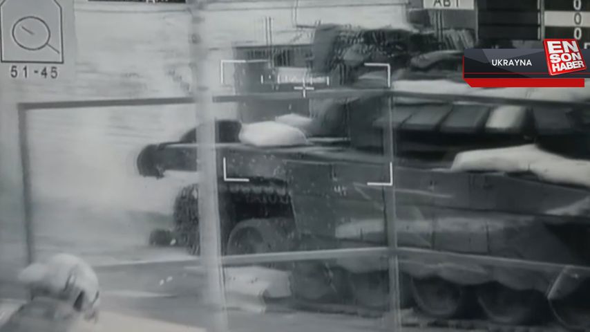 Rus tanklarının imha edilme anları kamerada