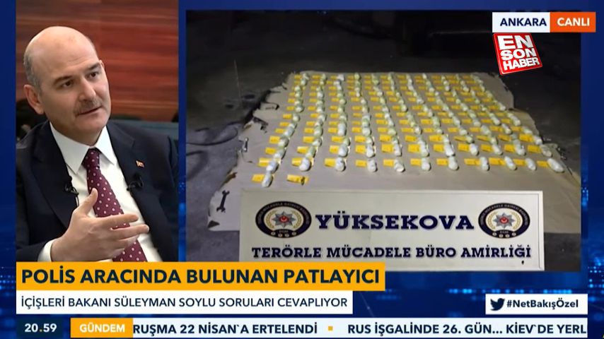 Süleyman Soylu’dan Hakkari’de patlayıcıyla yakalanan polisle ilgili açıklama