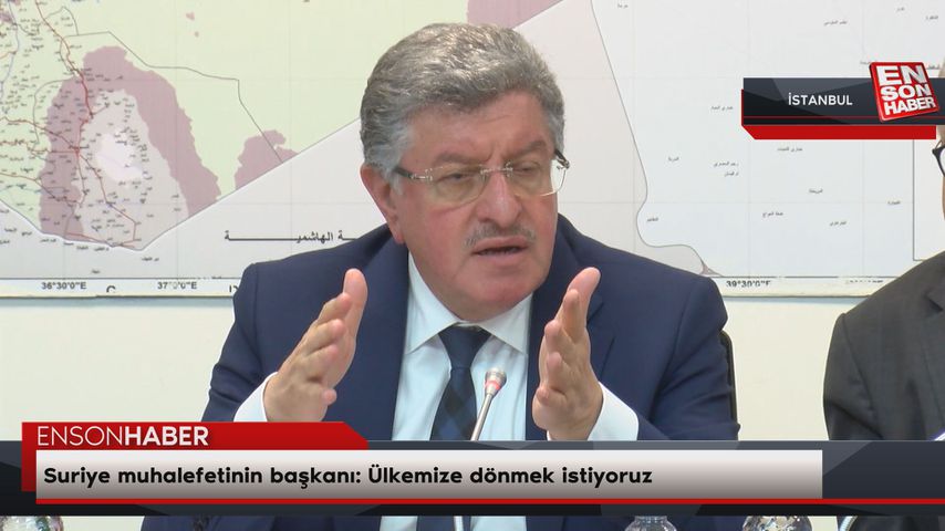 Suriye muhalefetinin başkanı: Ülkemize dönmek istiyoruz