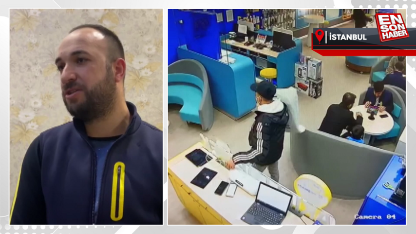 Esenyurt’ta müşteri gibi gelen hırsız cep telefonunu çaldı
