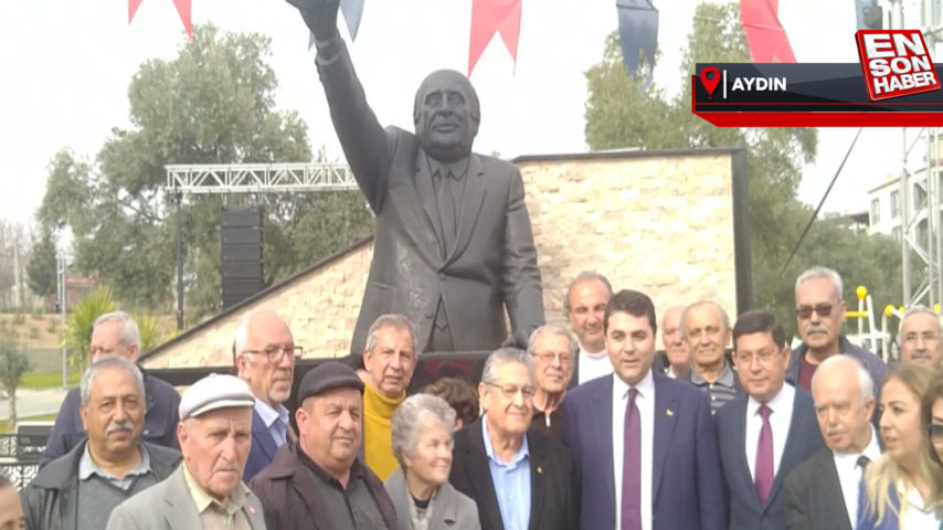 İyi Partili Nazilli Belediyesi’nden Süleyman Demirel heykeli
