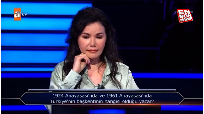 Kim Milyoner Olmak İster’de ‘Türkiye’nin başkenti’ sorusu yarışmacıyı zorladı