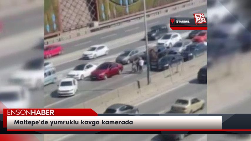 Maltepe’de yumruklu kavga kamerada