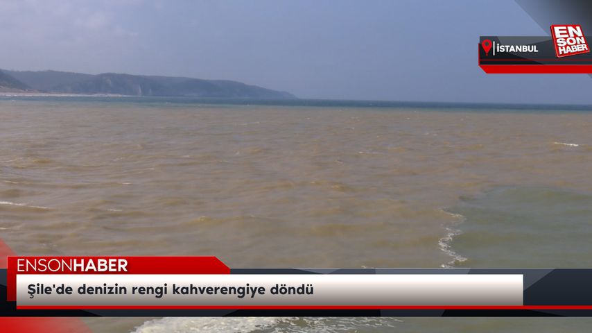 Şile’de denizin rengi kahverengiye döndü