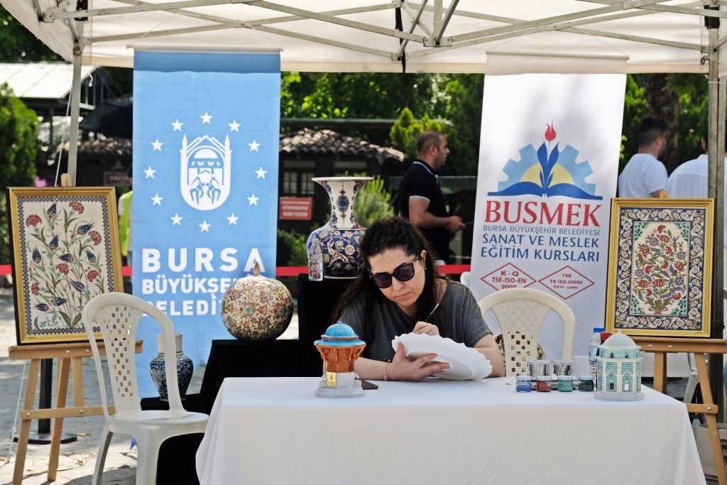 Gastrofest’te ipek ve çini tanıtıldı